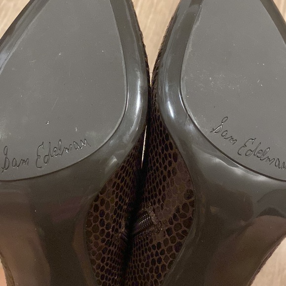 Sam Edelman Whitely Snakeskin Booties - Picture 12 of 12